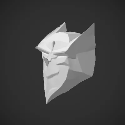 Stylized owl head icon, geometric design. symmetric geometry, sharp edges, simple geometry.