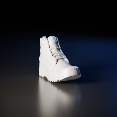 High-top sneaker, modern design.
