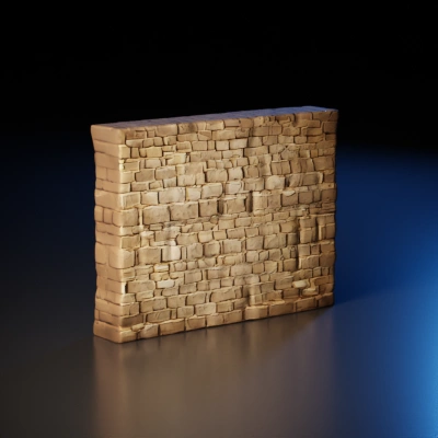 Brick wall, realistic texture.