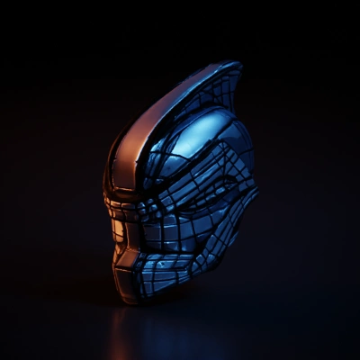 Futuristic spaceship, streamlined design.