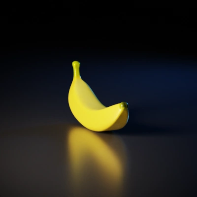 Banana shape, curved fruit.