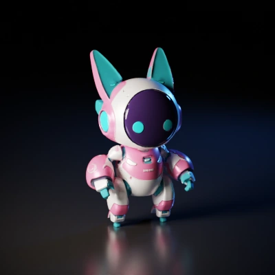 robotic character.