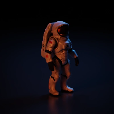 Modern space suit.