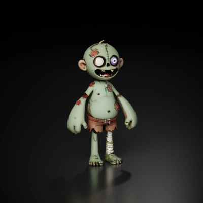 Cartoon zombie character.