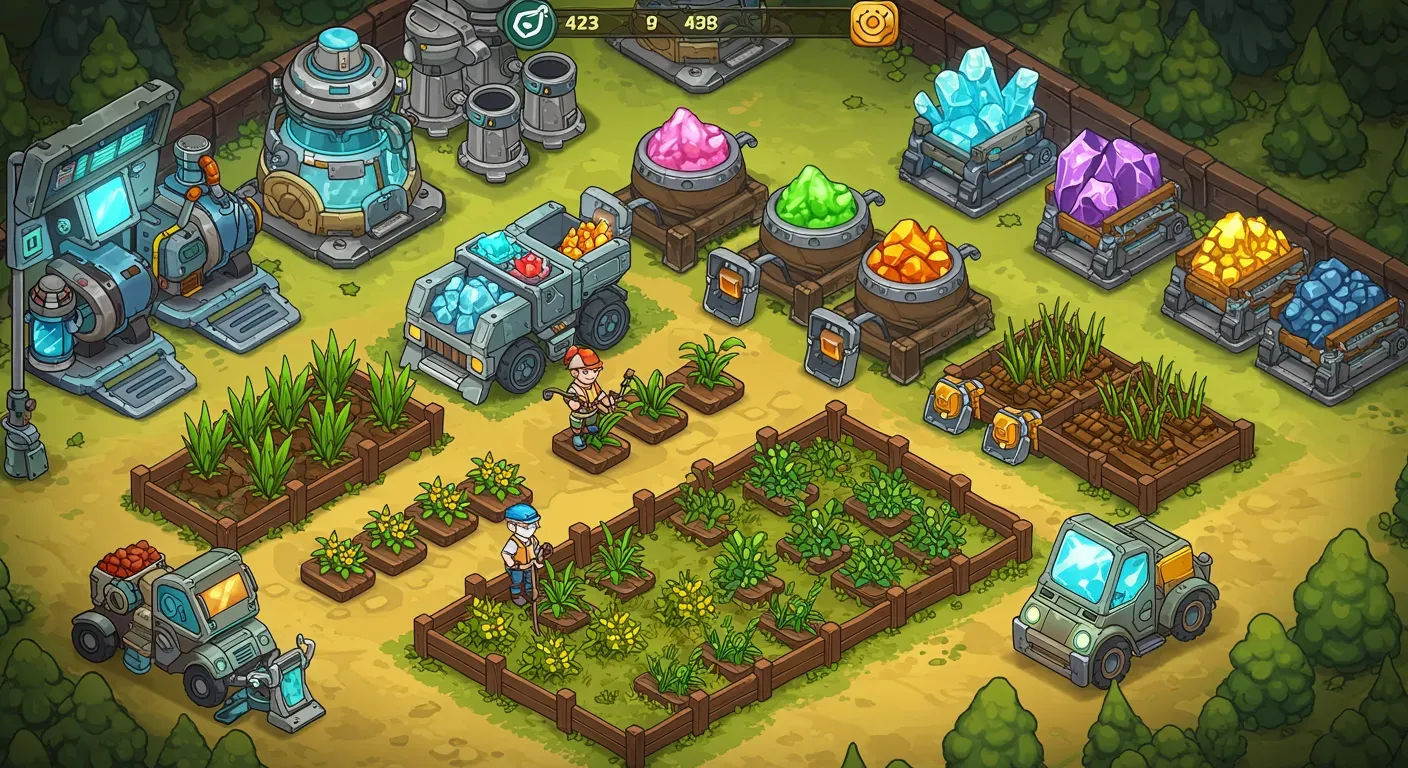 How to Efficiently Farm Resources in Revolution Idle