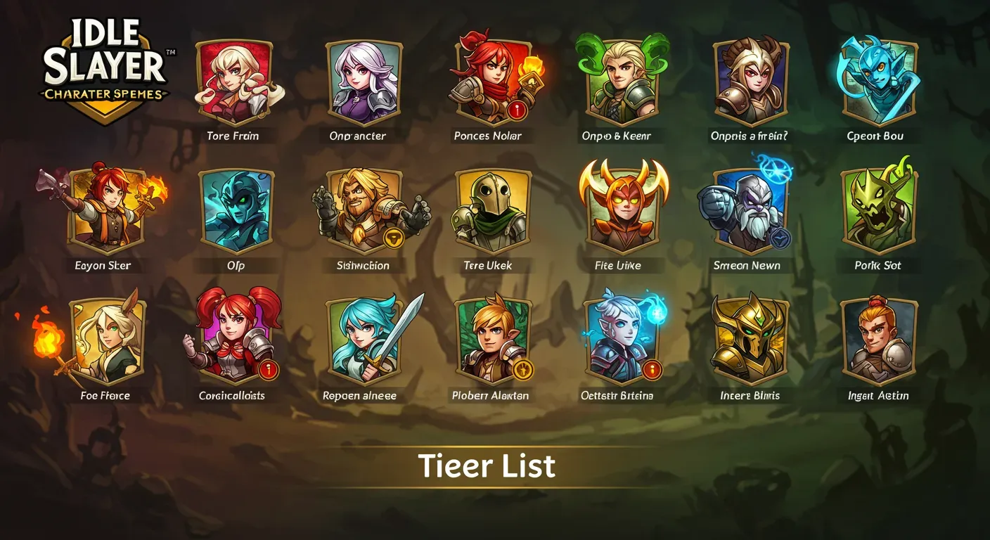 Idle Slayer\u2019s Best Characters: A Tier List for Optimal Gameplay