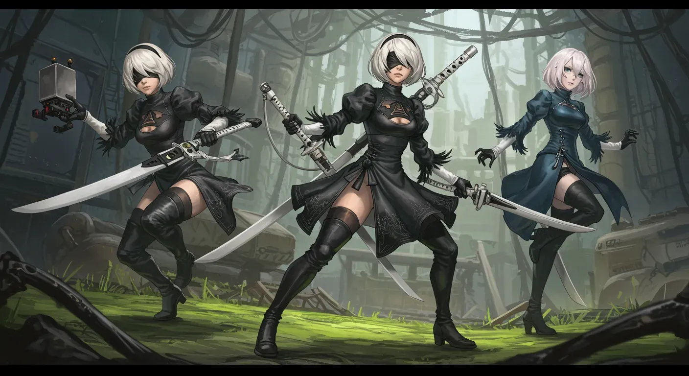 The Best Builds for 2B, 9S, and A2 in NieR:Automata\u2122