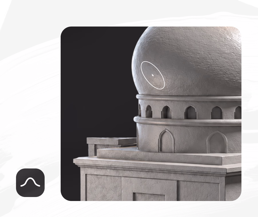 Sculpt, paint, and mask a 3D model in OmniCraft Mesh Editor