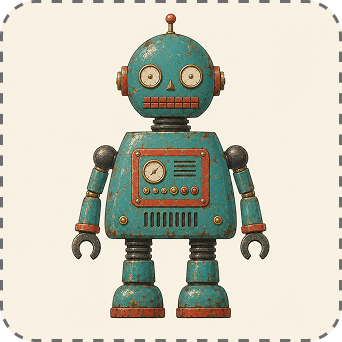 Retro Tin Robot reference