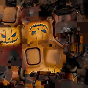 Carved Pumpkin texture map 1
