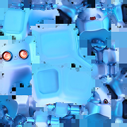 Blue Toy Robot texture map 1