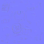 Blue Toy Robot texture map 3
