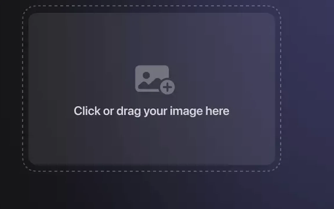 Enhancer upload dropzone: click or drag your image here