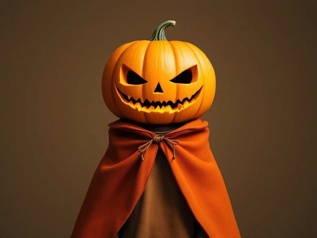 Pumpkin photo used as the texture reference image