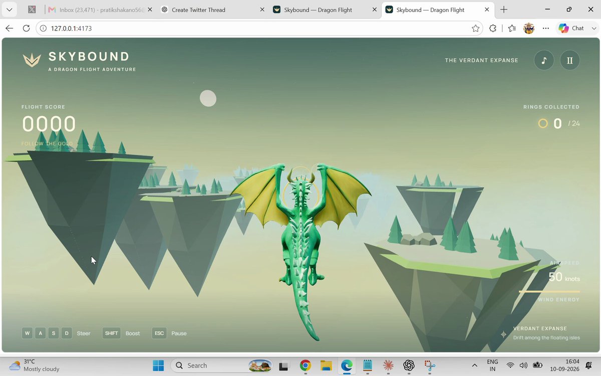 Juego de vuelo Skybound para navegador
