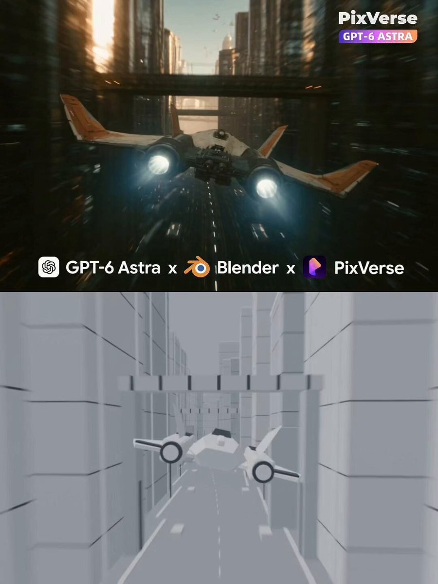 White-model shuttle flight through a city canyon