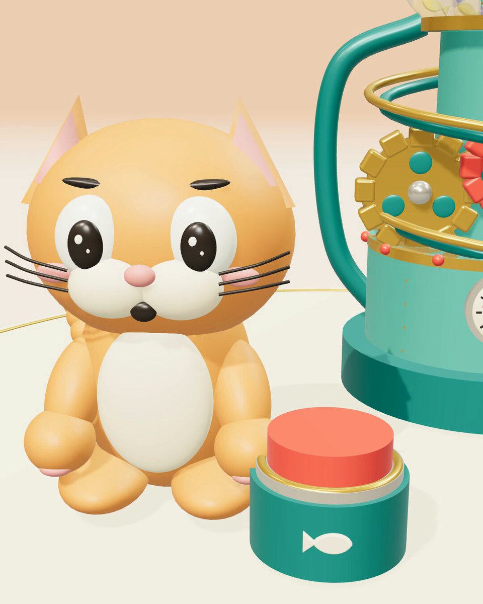 Wordless 3D Cat Treat Short