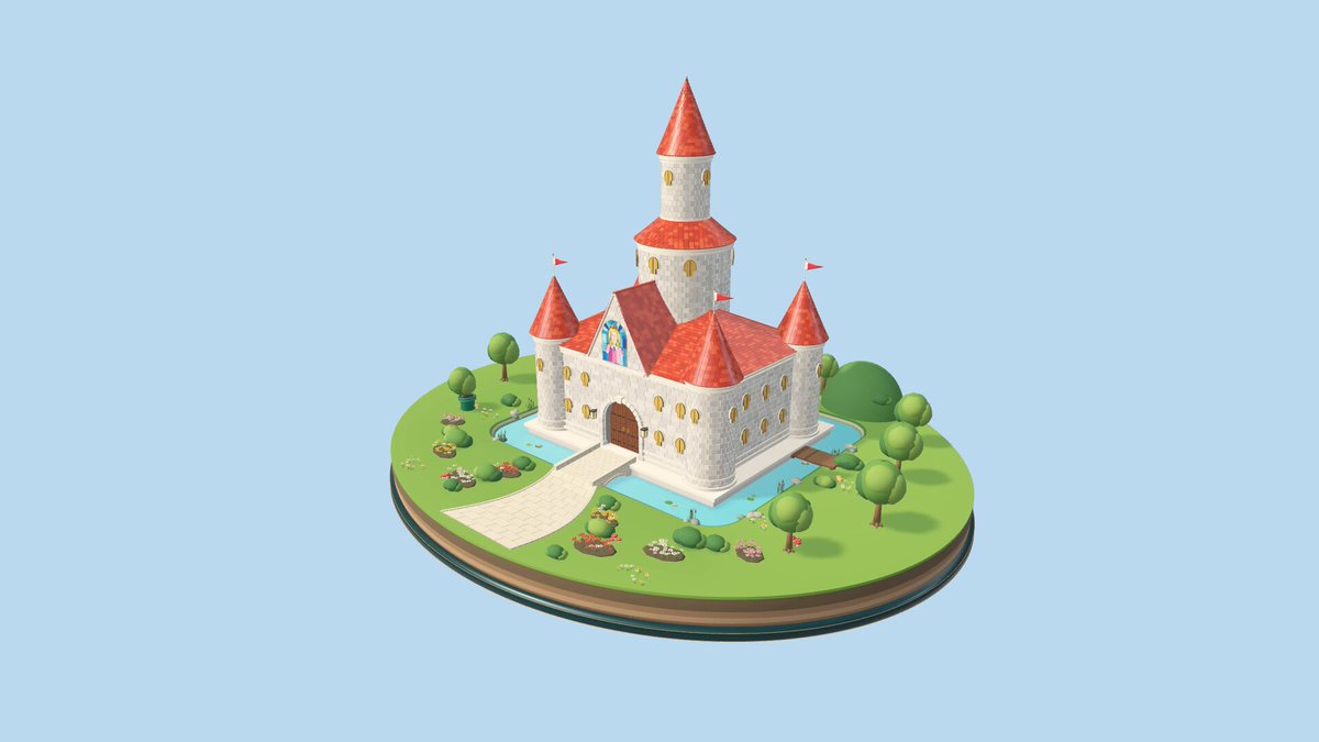 Reimagine Peach’s Castle in 3D