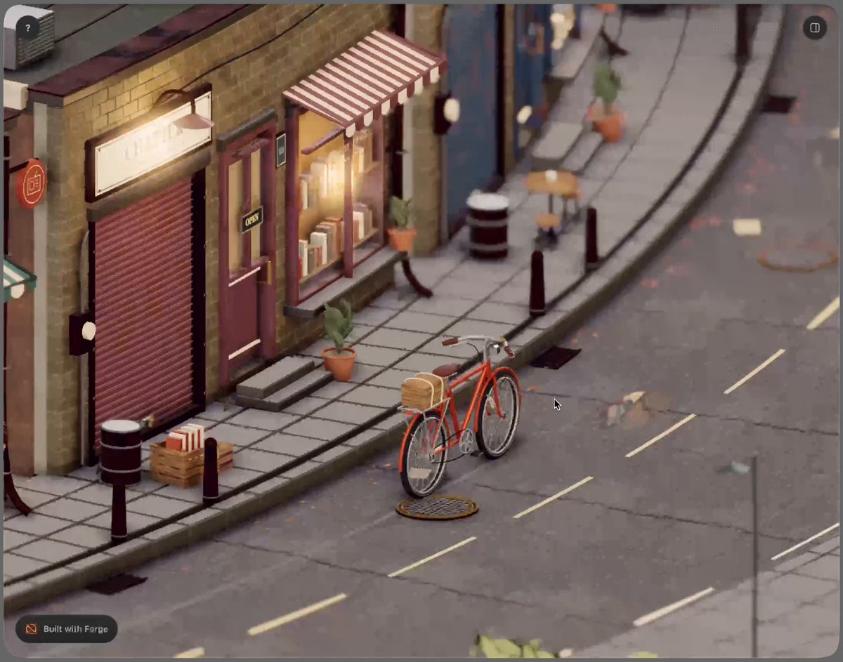Endless Miniature Street in Three.js WebGPU