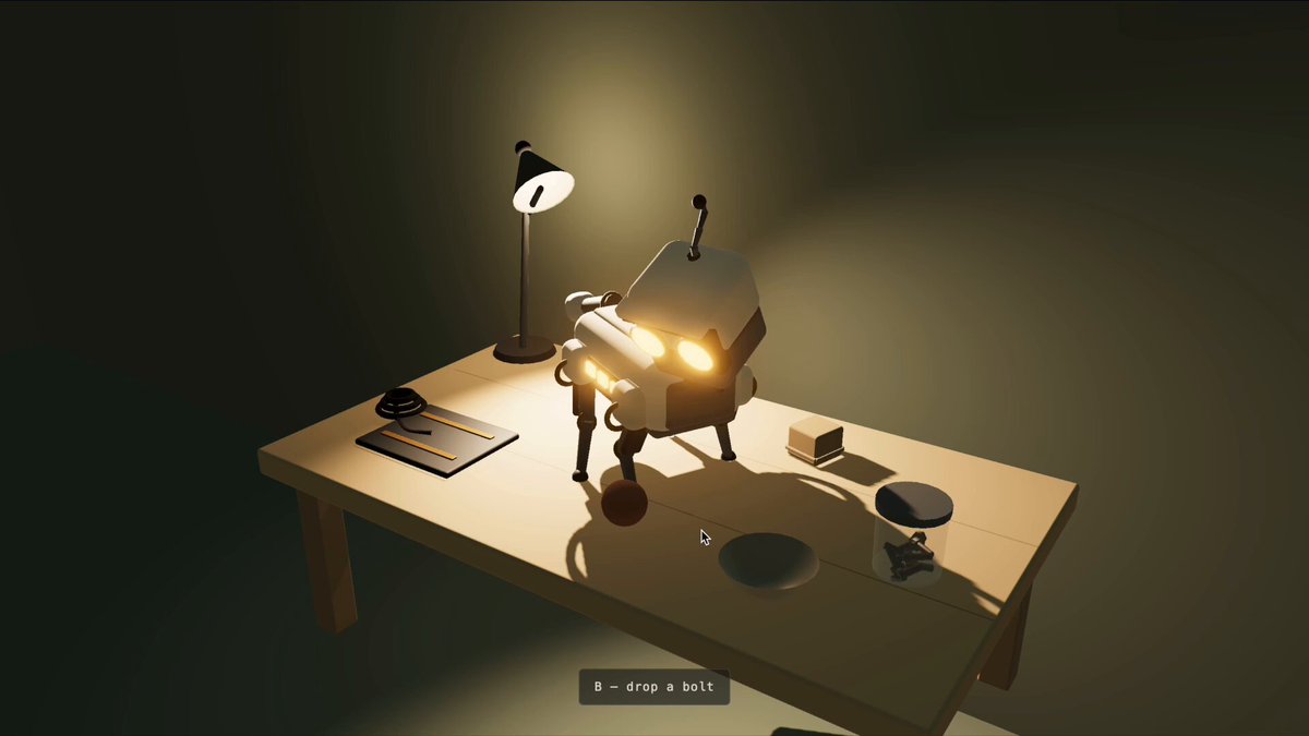 Interactive Robot Pet on a Workbench