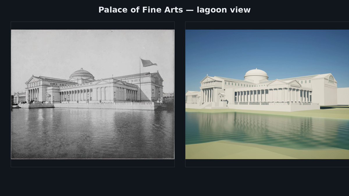 3D reconstruction of the 1893 Chicago World's Fair