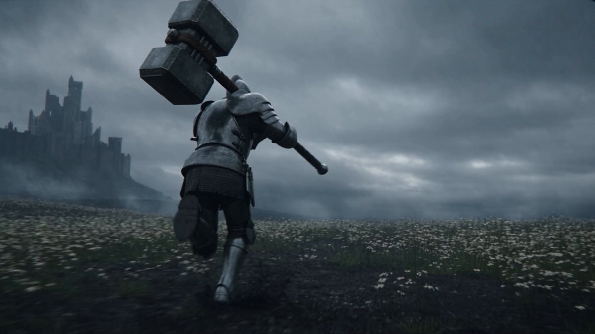 Warrior Climbs a Giant and Strikes Its Jaw