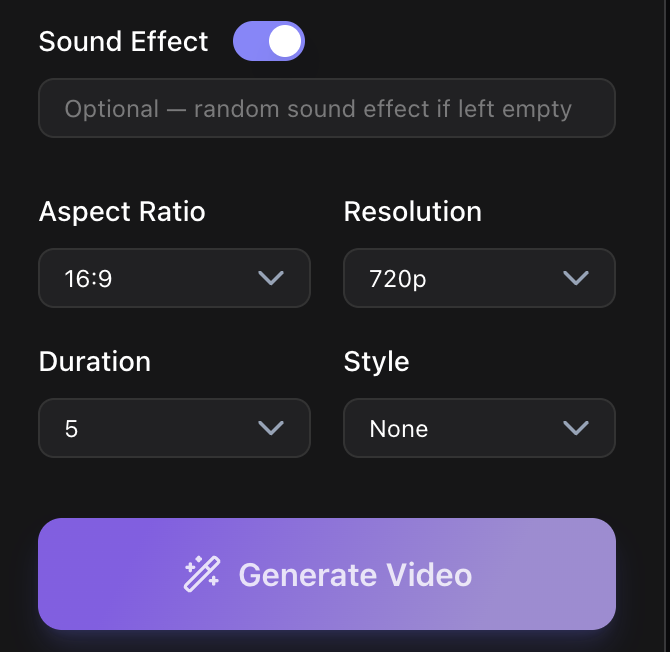 Generate and download the AI video