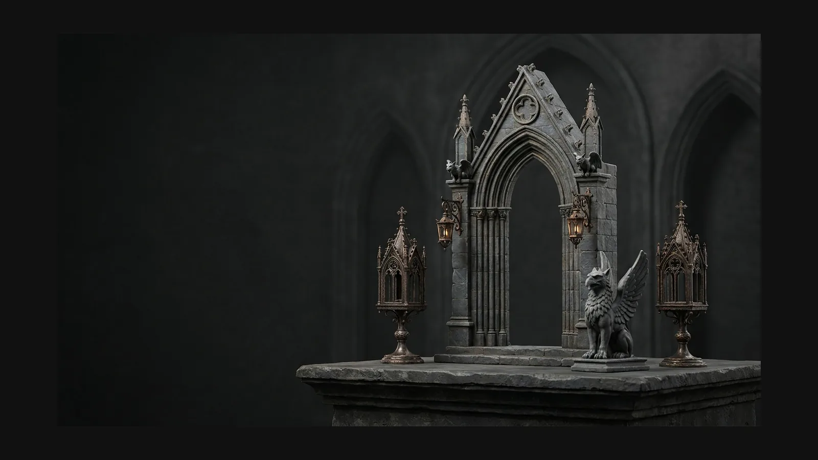 Gothic 3D model generator hero image
