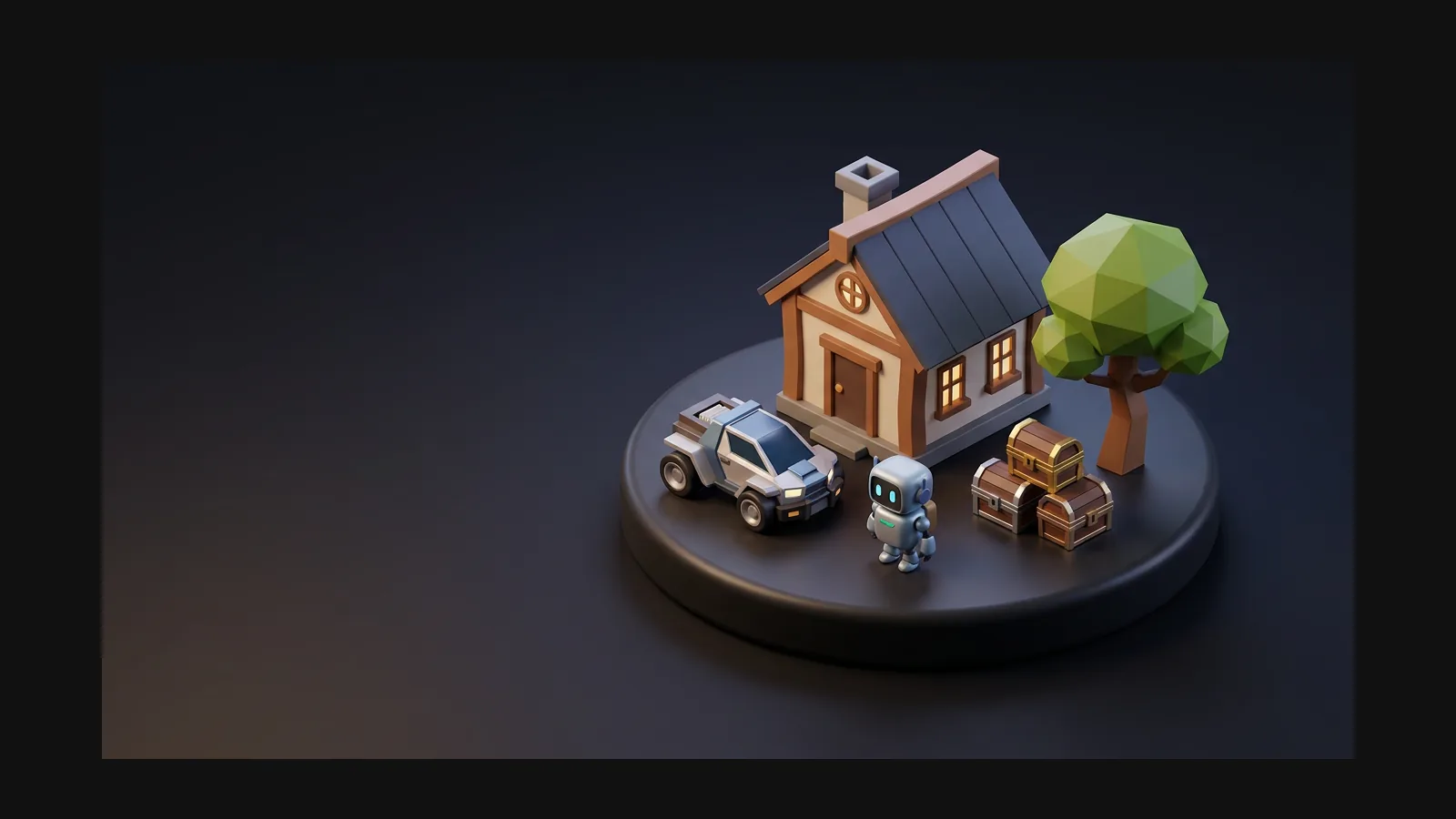 Isometric 3D model generator hero image