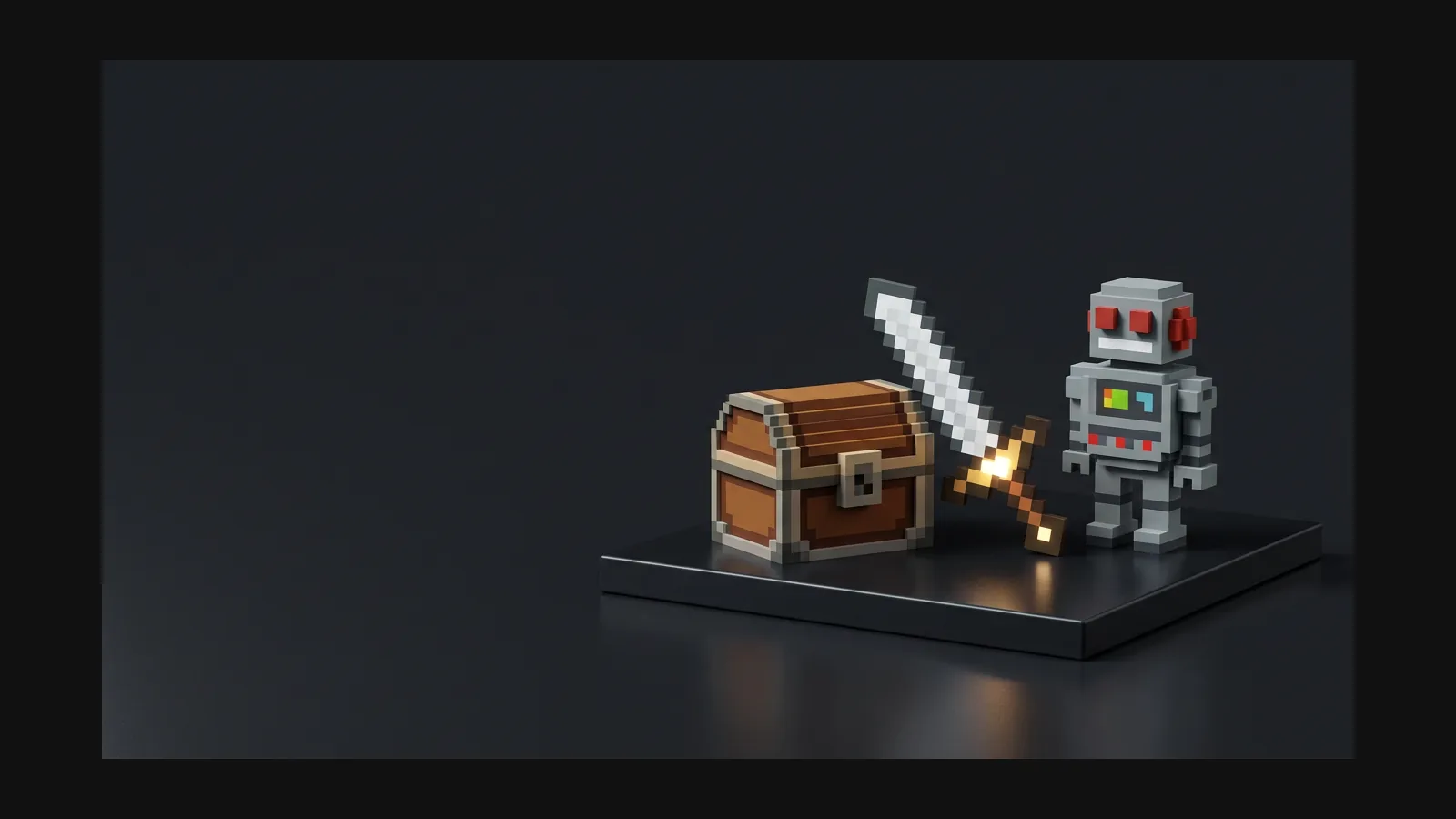 Pixel Art 3D model generator hero image