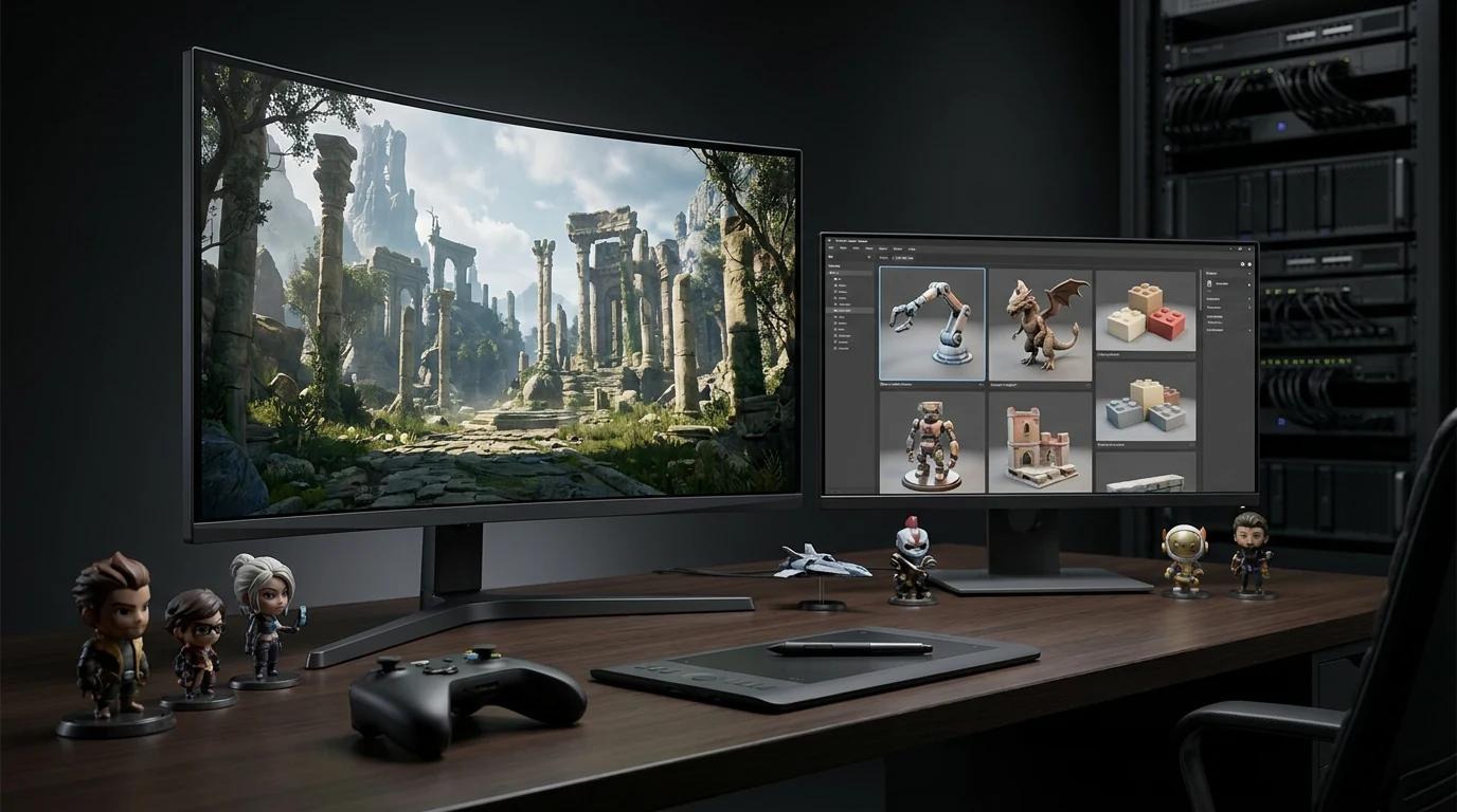 AI 3D Model Generator for Game Development visual