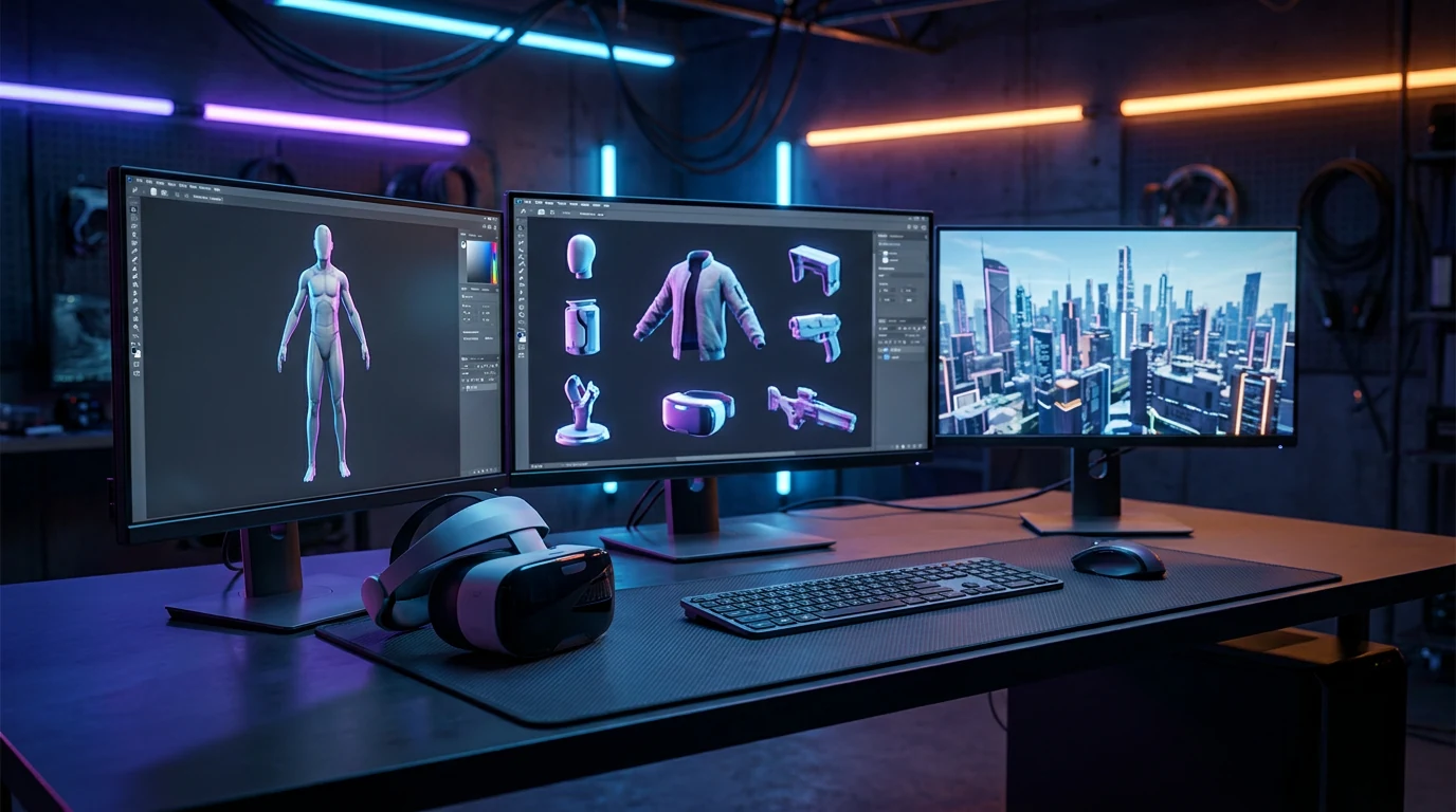 AI 3D Model Generator for Metaverse Worlds visual