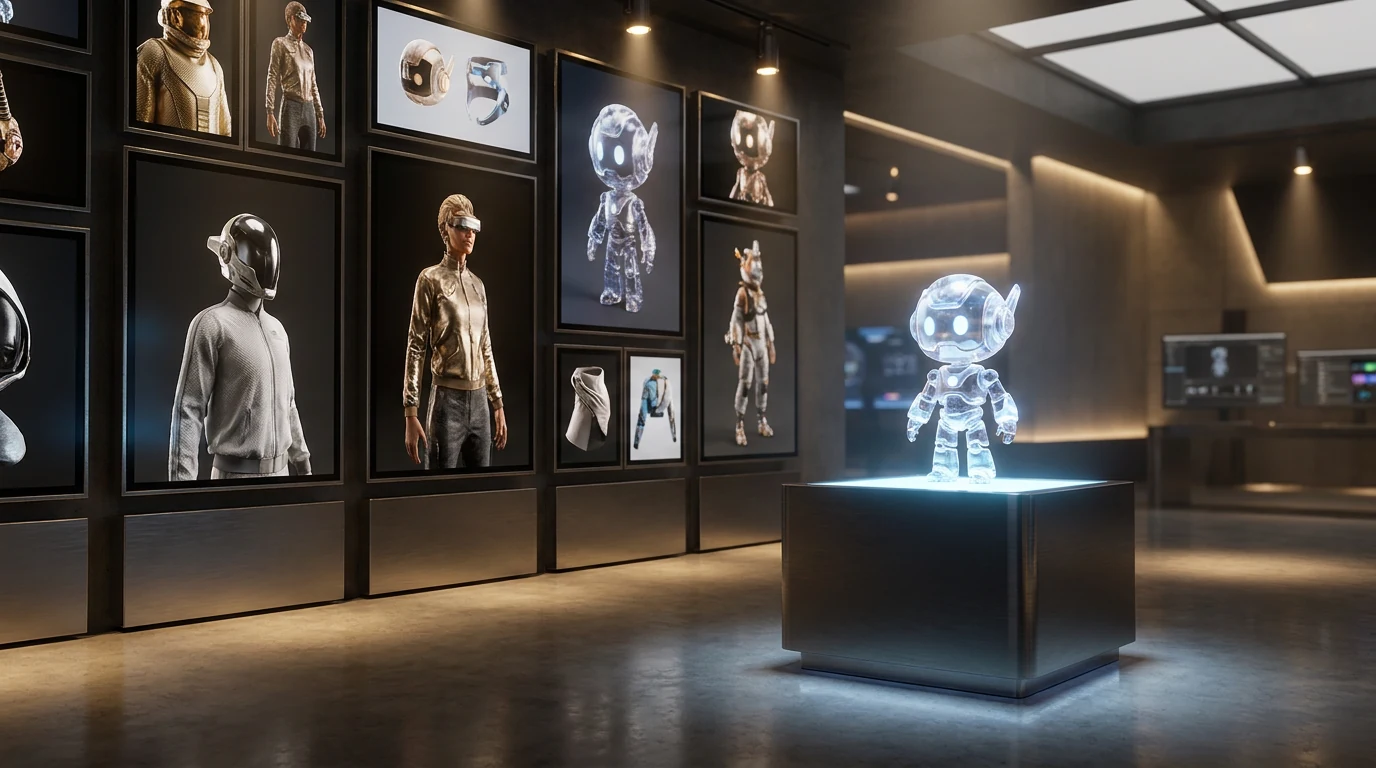 AI 3D Model Generator for NFT Creation visual